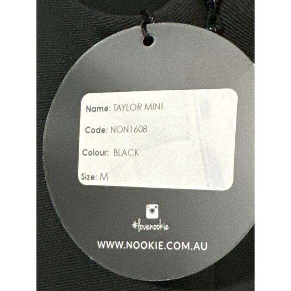 Nookie NWT · XS · Taylor Mini Dress · Square Neck · Bodycon Stretch Knit Black - Picture 5 of 8